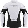 ICON Women's Mesh* AF Jacket - White/Black - Medium 2822-1492