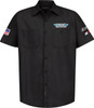  THROTTLE THREADS Drag Specialties House 25 Shirt - Black - Large DRG32ST24BKLR 