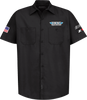 THROTTLE THREADS Drag Specialties House 25 Shirt - Black - Small DRG32ST24BKSR
