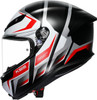  AGV K6 S Helmet - Karve - Matte Black/White/Red - Medium 2118395002-025-M 
