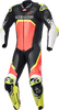 ALPINESTARS GP Tech v4 Leather Suit - Black/Red/Yellow Fluorescent - US 38 / EU 48 3156822-1355-48