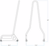 BILTWELL EXFIL Sissy Bar - FXD - Chrome 5003-501