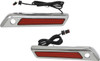  CUSTOM DYNAMICS Latch Light - Saddlebag - Dual Color - Red - Chrome CD-SBL-DC4-RC 