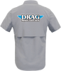 THROTTLE THREADS Drag Specialties Vented Shop Shirt - Gray - 5XL DRG31ST26GY5X