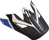  Z1R Rise Visor Kit - Flame - Blue 0132-1476 