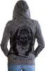 LETHAL THREAT Women's Spirit of Angels Skull Hoodie - Gray - Small HD84060S