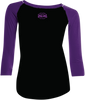 LETHAL THREAT Women's Control T-Shirt - Black/Purple - 1XL LA206081X