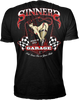 LETHAL THREAT Sinners Garage T-Shirt - Black - 3XL LT20708XXXL