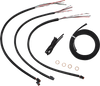 LA CHOPPERS Handlebar Cable/Brake Line Kit - Quick Connect - Complete - 15" - 17" Handlebars - Stainless LA-8156KT2-16