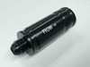 High-Flow Fuel Check Valve - #8 AN Male Inlet to #8 AN Female Outlet, Lightweight Aluminum, Black Anodized High-Flow Fuel Check Valve - #8 AN Male Inlet to #8 AN Female Outlet, Lightweight Aluminum, Black Anodized