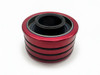Red 3" Stepped Axle Tube Housing Seal 2.625" OD Aluminum Rubber 1.125" ID