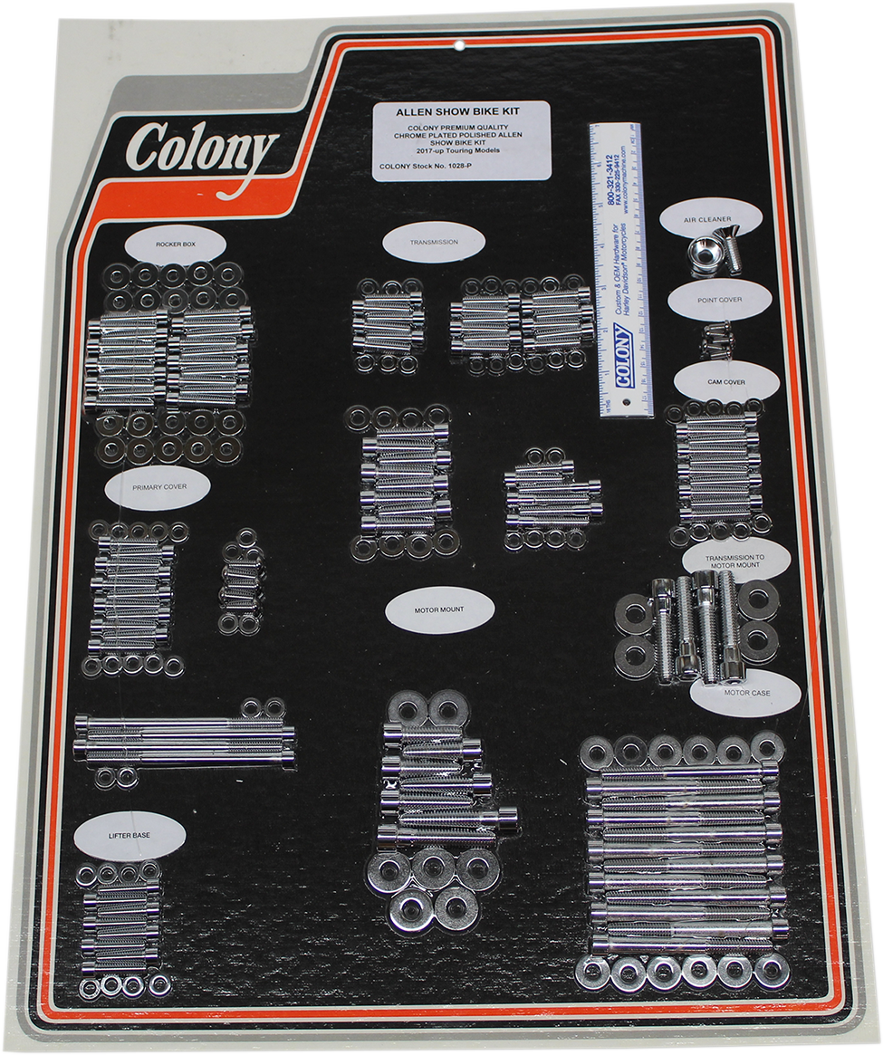 Colony Engine Bolt Kit Chrome 1028-P - J J Motorsports
