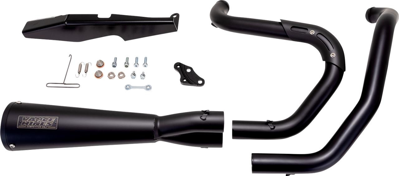 Vance&Hines SS2R スリップオン Vance & Hines Upsweep 2-into-1 Exhaust System Stainless Steel