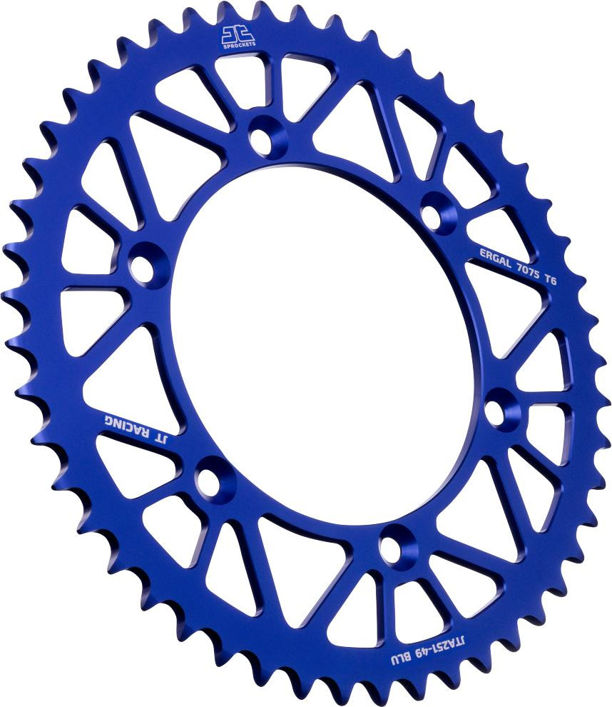 JT Rear Sprocket Yamaha Blue 49 Tooth JTA251.49BLU - J J Motorsports