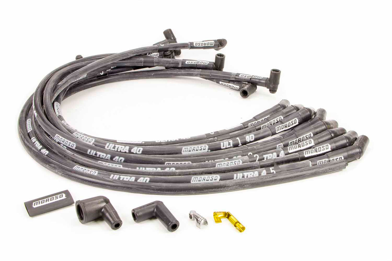 Moroso Ultra 40 Plug Wire Set Black 73822 J J Motorsports
