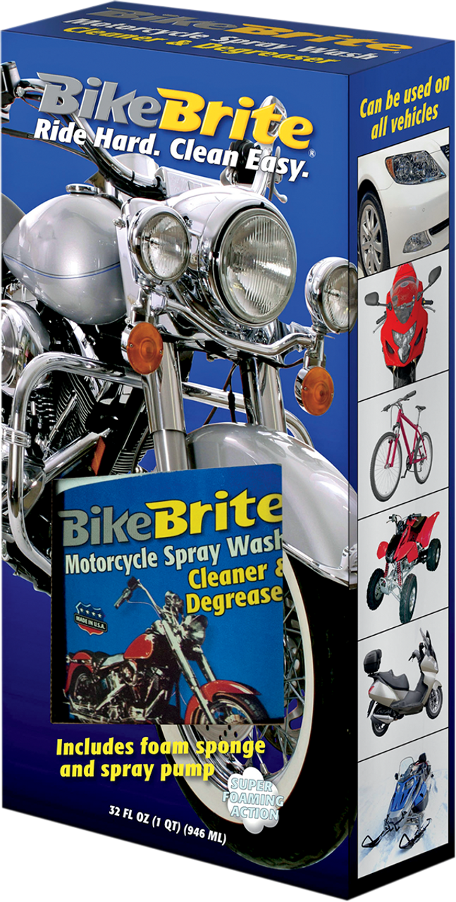 Bike Brite MC44R Motorcycle Spray Wash, 64 oz