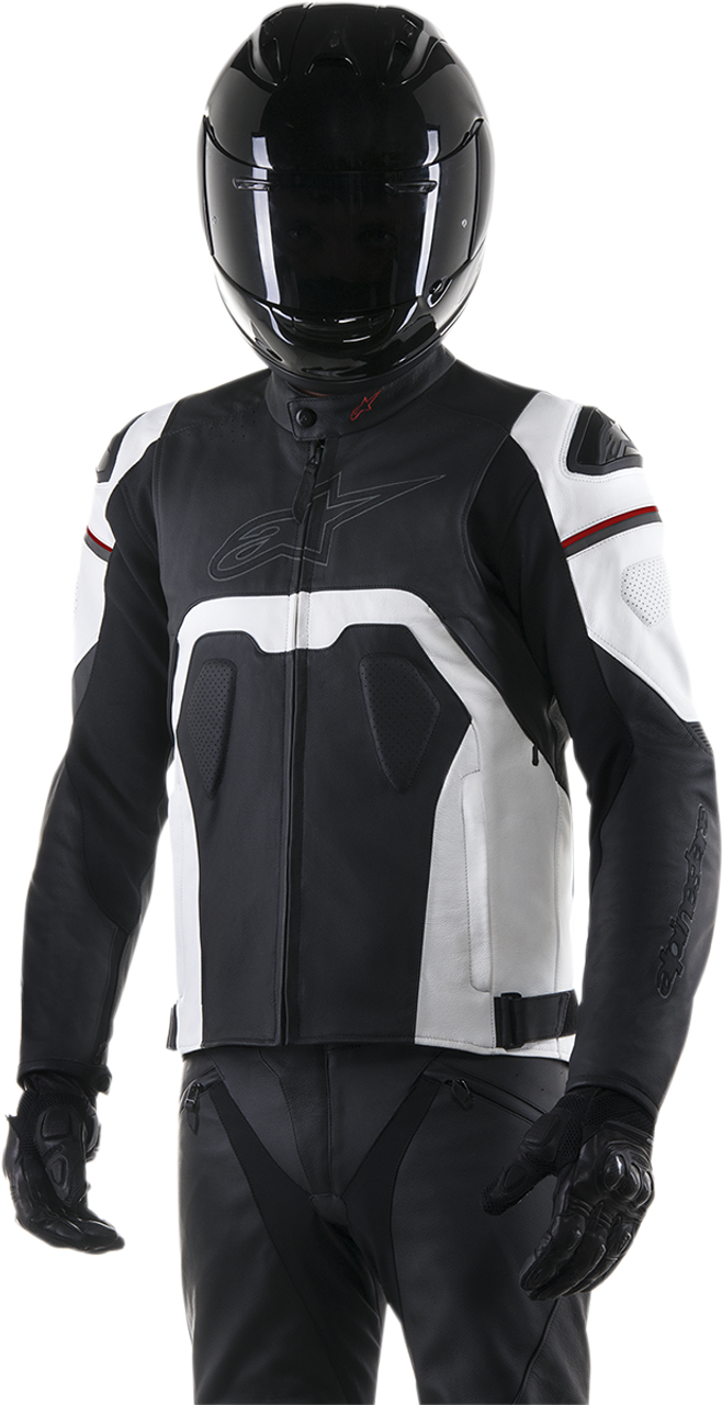 Alpinestars Core Leather Jacket Black/White Us 50 / Eu 60 3101316