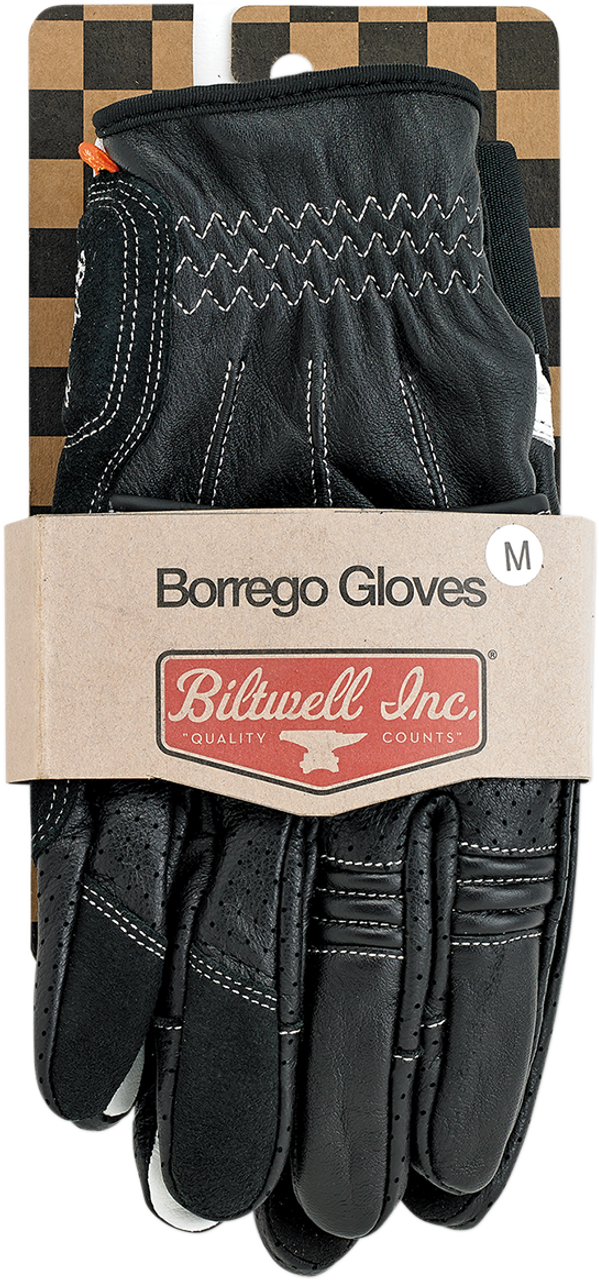 Biltwell Borrego Gloves Black Cement - XS