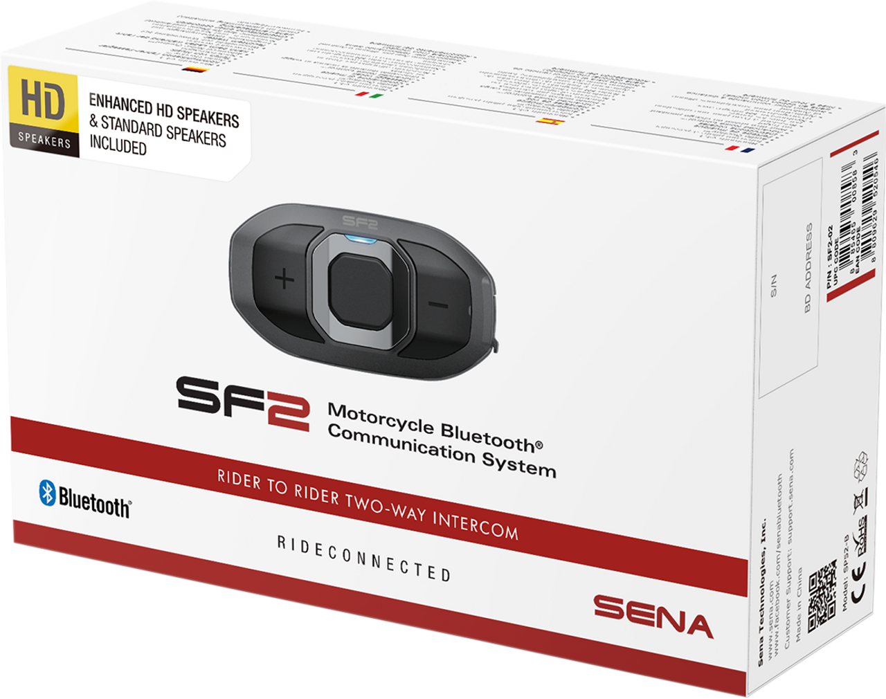 Sena Sf2 Bluetooth Headset 2-Way Dual Speakers Sf2-02 - J J