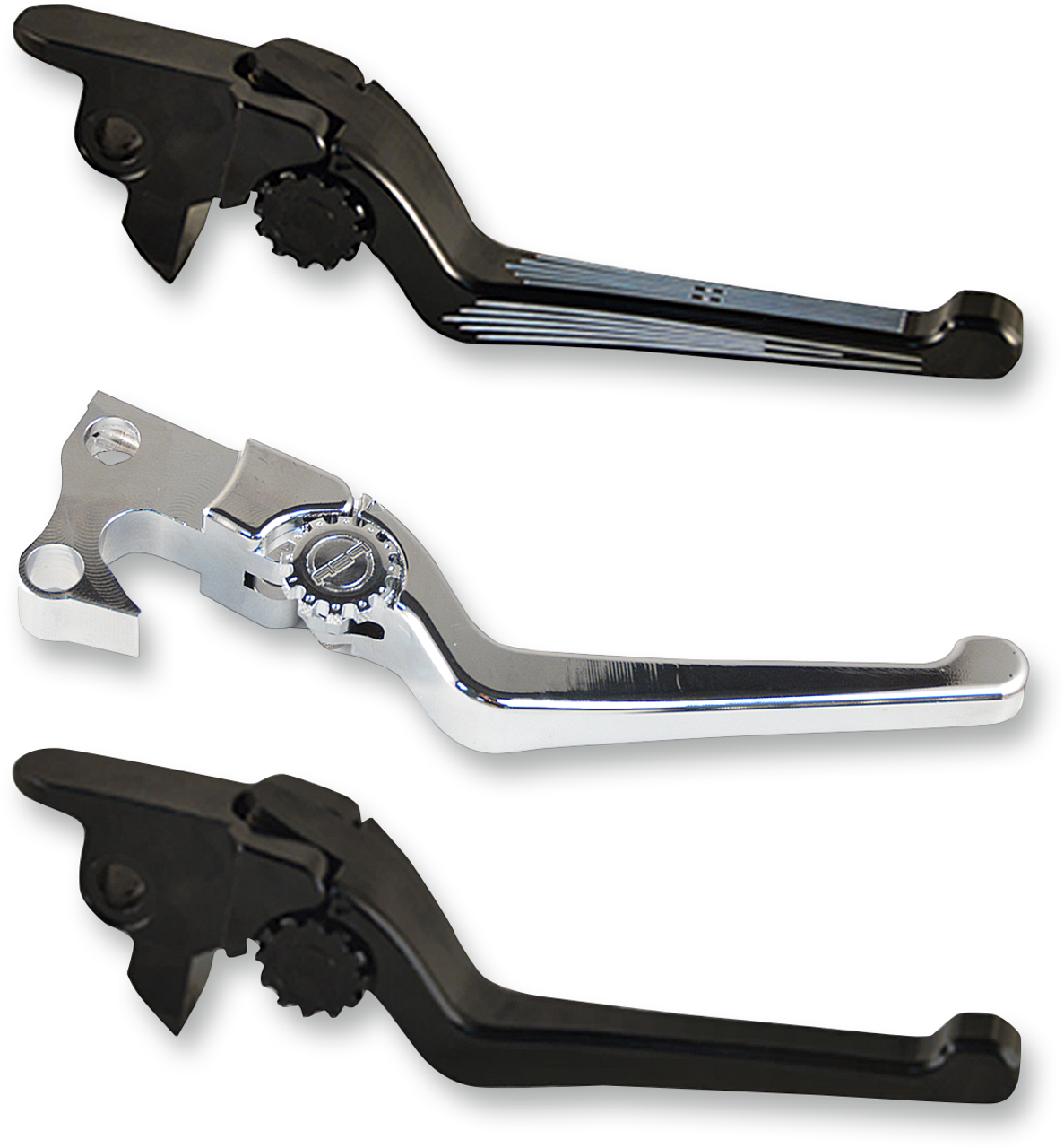 POWERSTANDS RACING Lever Set - Anthem - Harley Davidson - Chrome 12-00654-20