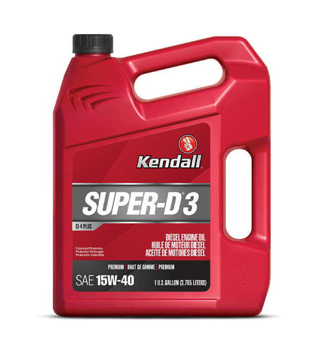 Kendall SuperD 3 Diesel Engine Oil 15W40 1 Gallon J J Motorsports