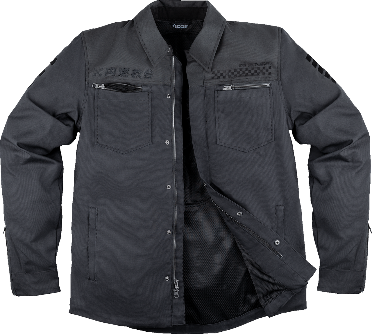 Icon Upstate Canvas National Jacket Black XL 2820-6563