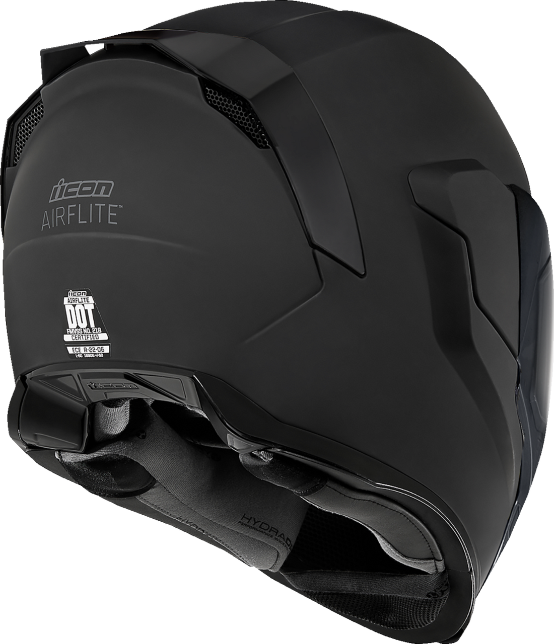 icon airlite helmet Airflite Motorcycle - Dark - Rubatone Ring Fastening ECE 22.06 Icon Airflite Helmet - Edo