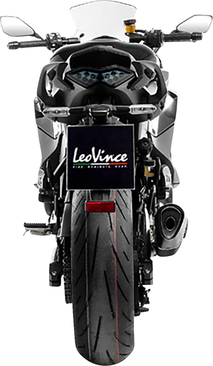 Leovince LV-14 R Slip-On Muffler Black Ninja 1000 SX 15602BU - J J