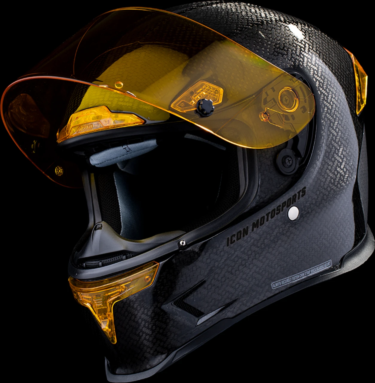 Icon Airframe Pro Helmet Carbon 4Tress Yellow XL 0101-16663 - J J 