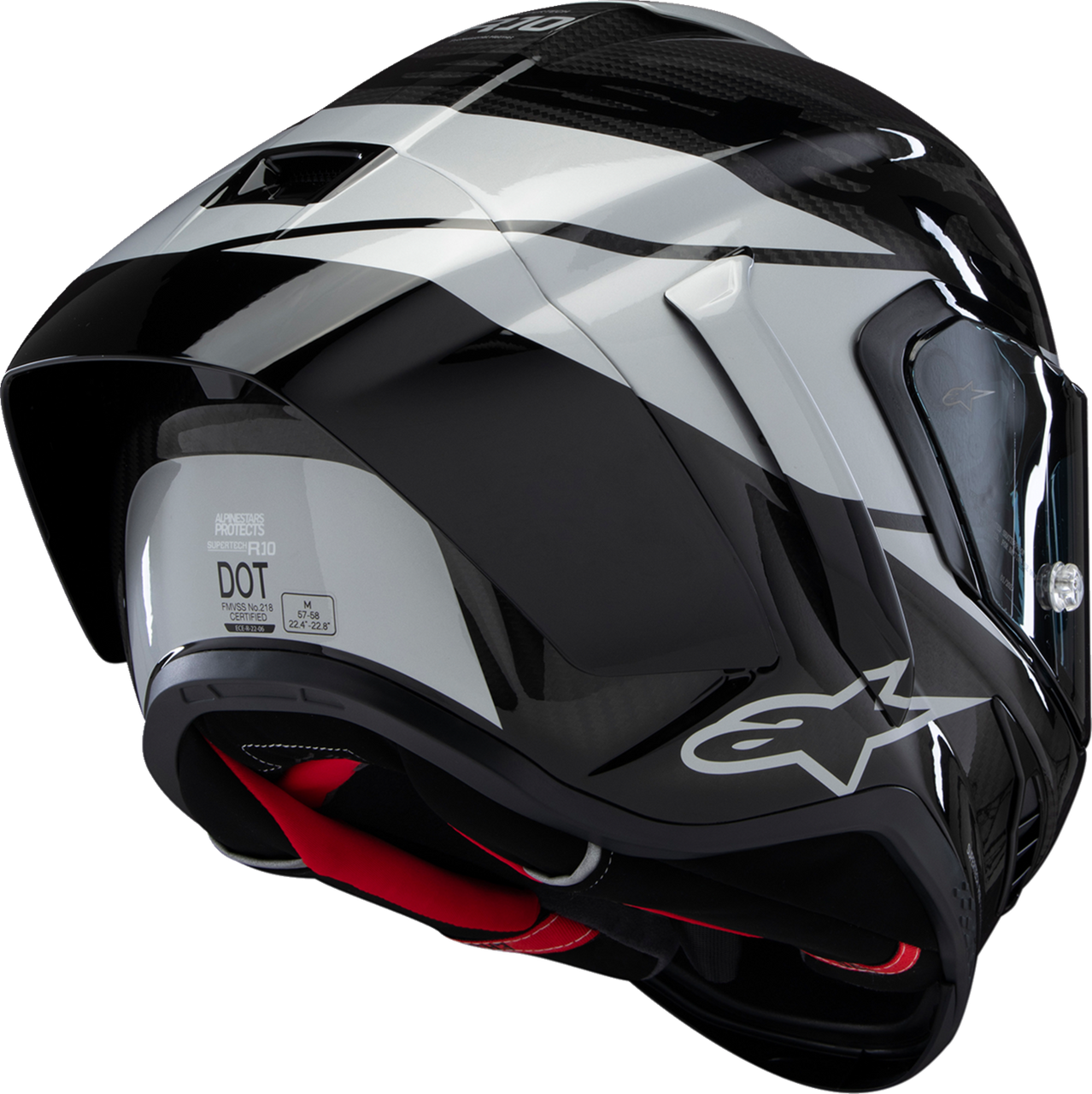 Alpinestars Supertech R10 Helmet Element Carbon/Silver/Black XL