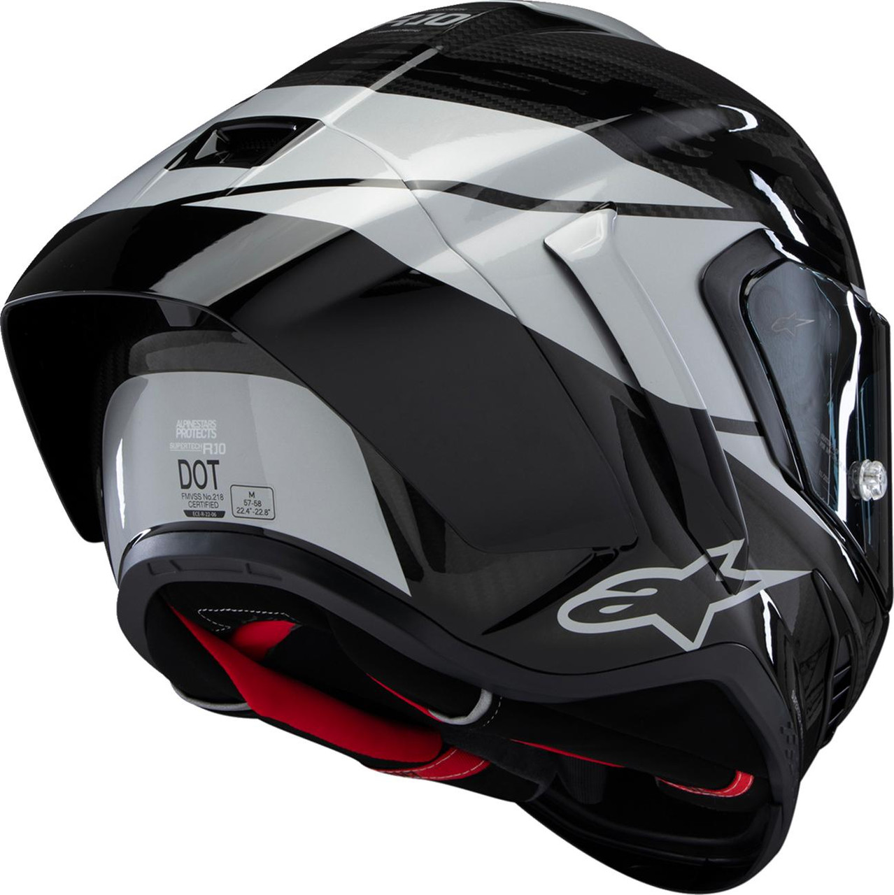Alpinestars Supertech R10 Helmet Element Carbon/Silver/Black