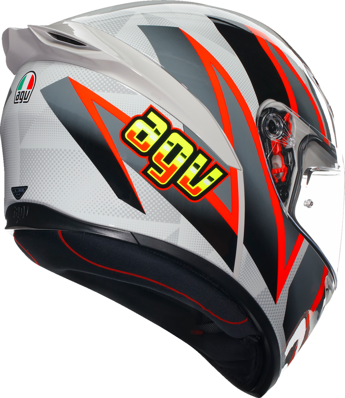 agv k1 blipper AGV K1 S Helmet Blipper Gray/Red Small 2118394003030S