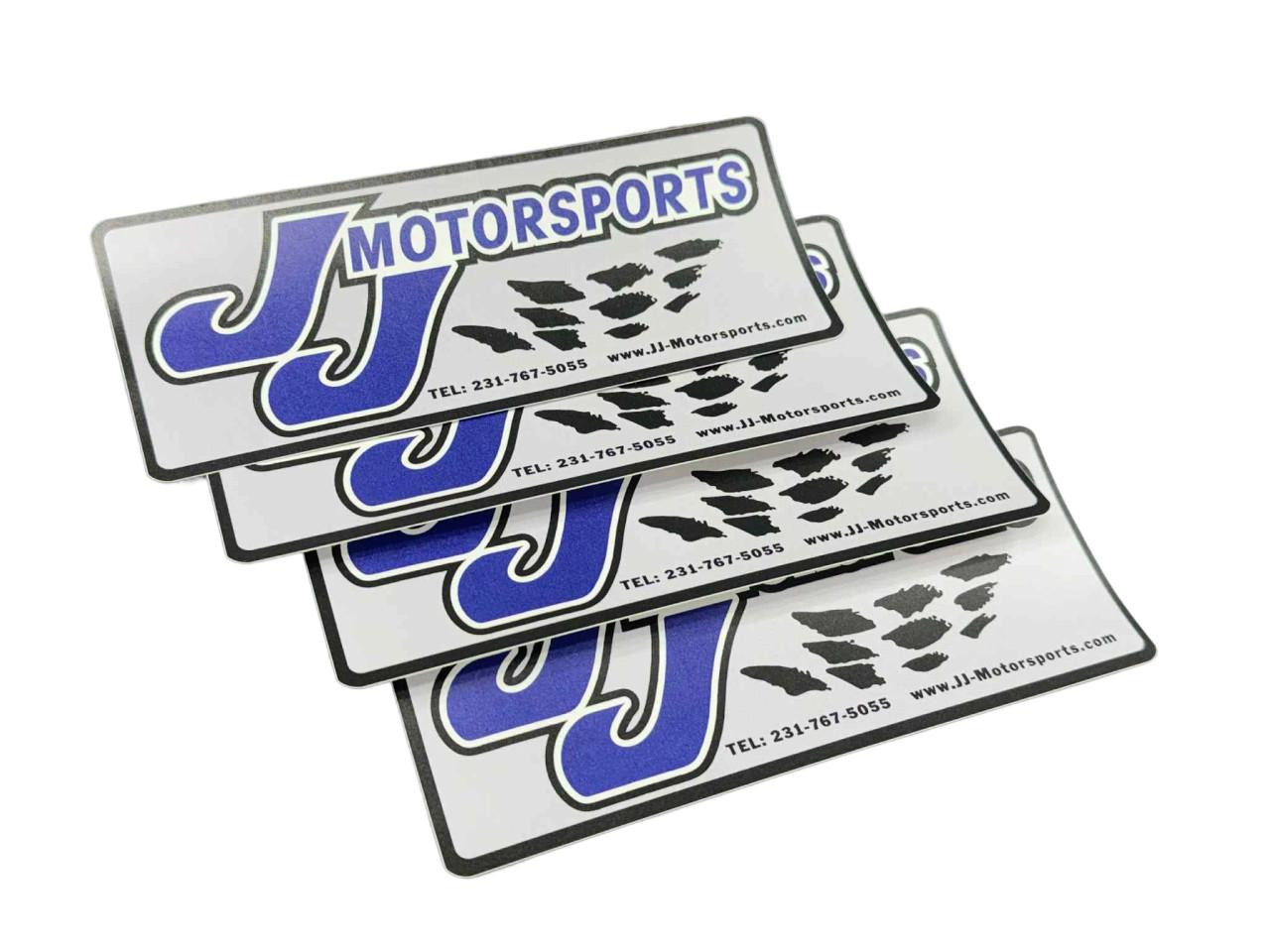 JJ Stickers Pair 3x8 inch - J J Motorsports