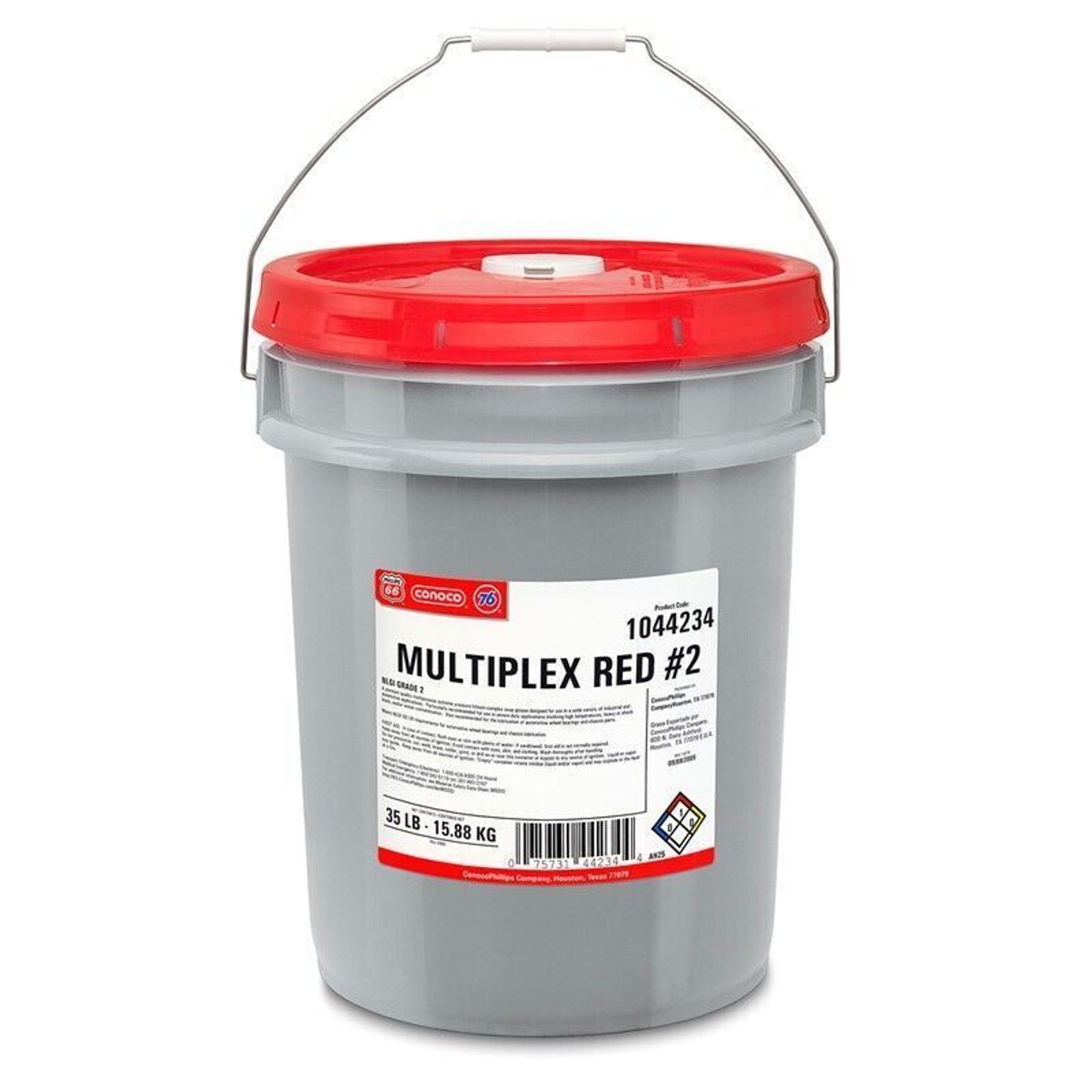 Phillips 66 Multiplex 220 2 Red Grease NLGI GCLB 35 lbs 5 Gallon Pail J J Motorsports