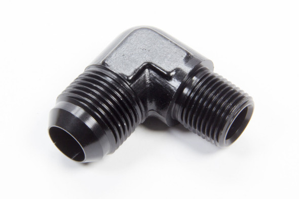 90 Deg #12 to 1/2in Alum Adapter Black AERFCM5017