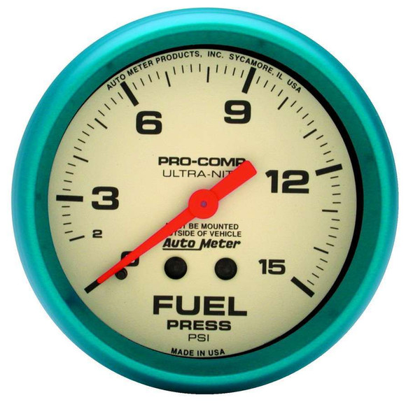 2-5/8 Ultra-Nite F/P Gauge 0-15psi ATM4511