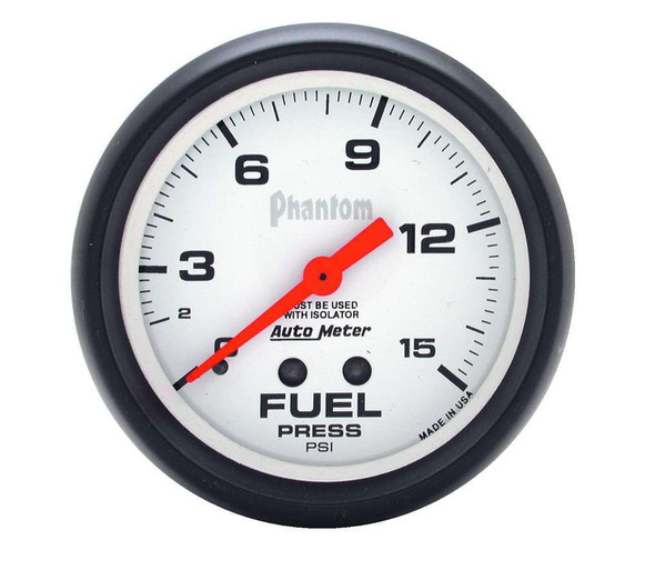 2-5/8in Phantom Fuel Press. Gauge 0-15psi ATM5813