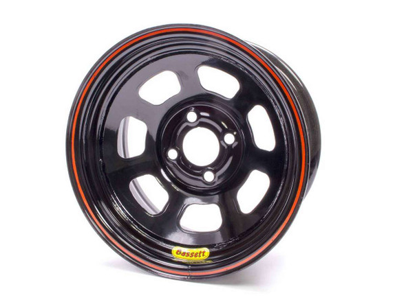 Wheel 14x7 D-Hole 4x4.25 in 3in BS Black BAS47SP3