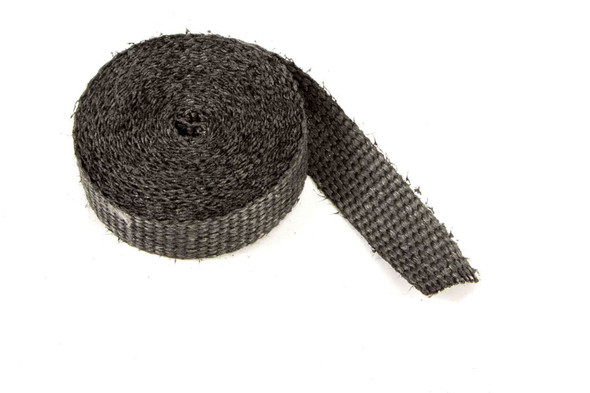 1in x 15' exhaust wrap black glass 10120