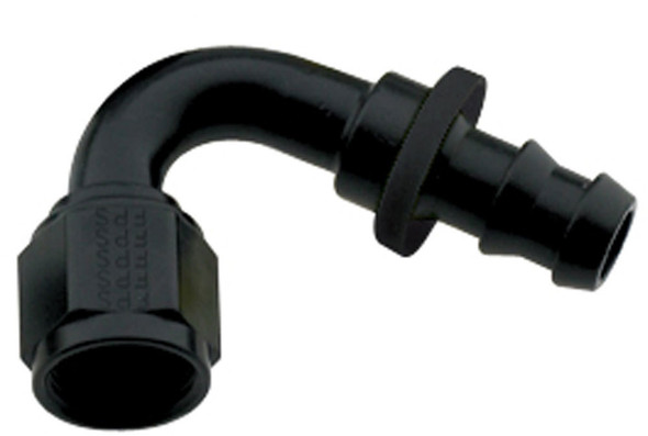 Hose Fitting #6 120 Deg Push Lock Black FRG212006-BL