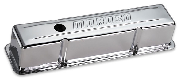 Chrome B/E Valve Covers SBC Tall w/Baffle MOR68103