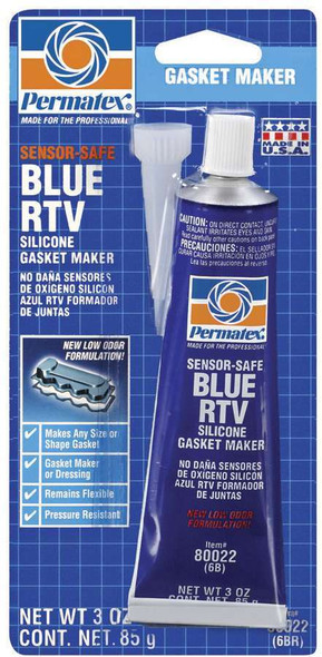 Blue RTV Silcone 3oz Carded Tube PEX80022
