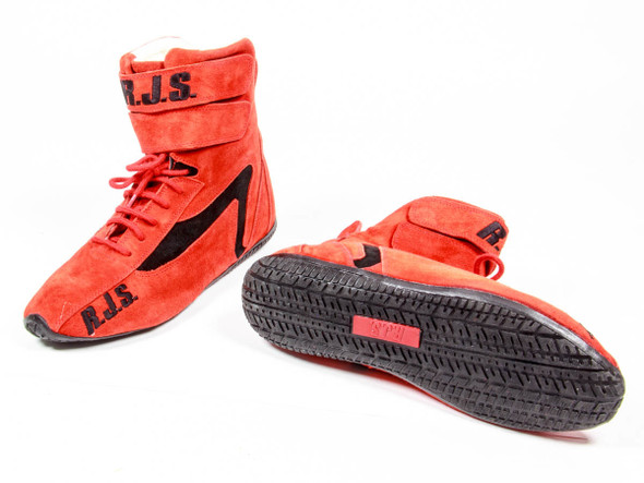 RJS Redline Shoe High-Top Red Size 9 SFI-5 RJS500010455