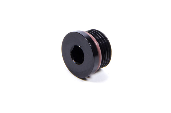 `-8 ORB Internal Hex Port Plug - Aluminum - Black XRPIHP008