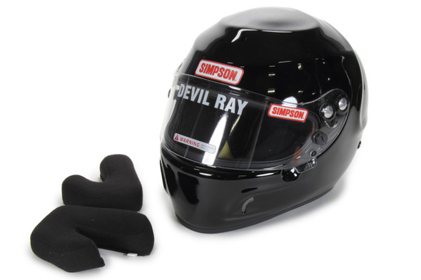 Simpson Helmet Devil Ray Black X-Large SA2015 SIM6830042