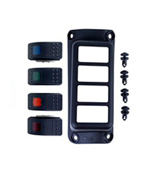 07-17 Jeep JK A-Pillar Switch Pod w/ 4 Switches DASKJ71056BK