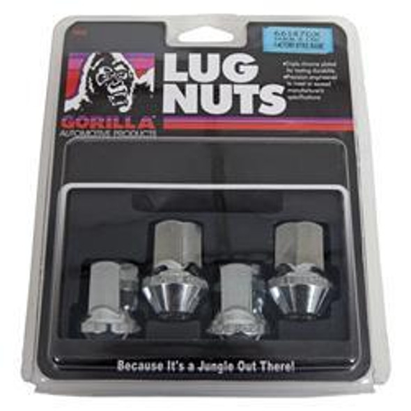 4 Lugnuts 14mm x 1.50 Chrome GOR66147DX