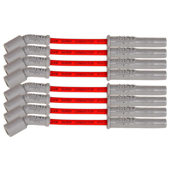 MSD Plug Wire Set - Red GM LT1 2014-Up MSD33829