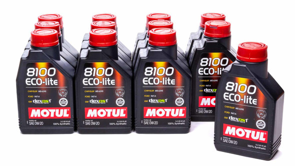 8100 0w20 Eco-Lite Oil Case 12 x 1 Liter Dexos1 MTL108534-12