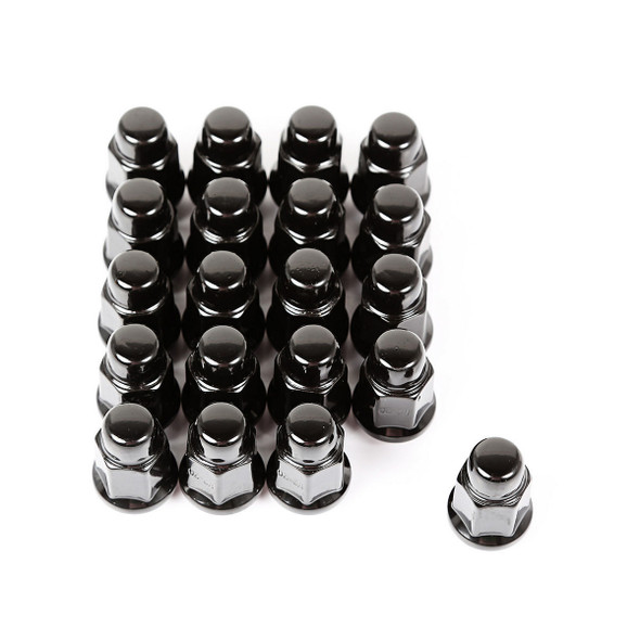 Wheel Lug Nut  Set of 20 Black  1/2-20 RUG16715.23